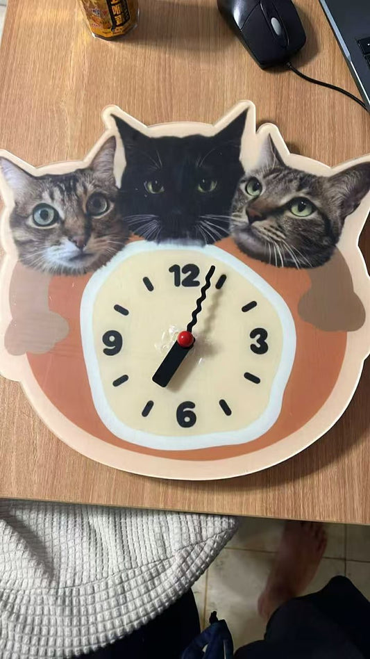 A clock unique as your pet (static version)