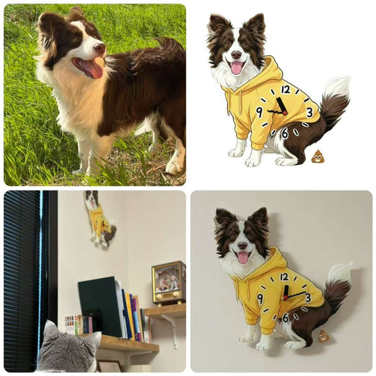 Custom Pet Portrait Clock
