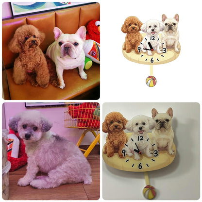 Custom Pet Portrait Clock