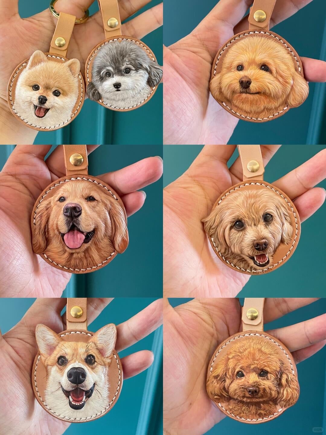 Custom Hand-Carved Leather Pet Portrait