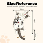 Belly-Up Pose | Custom Pet Moving Tail Clock