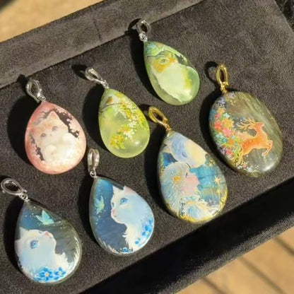 Hand-Painted Pet Portrait Jewelry