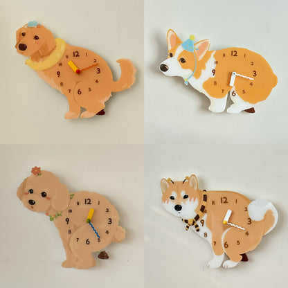 Swinging Poop Dog Clock 🐶💩