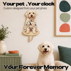 Classic Sitting Pose | Custom Pet Moving Tail Clock