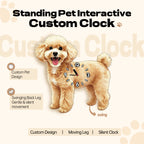 Standing Pose | Custom Pet Moving Leg Clock