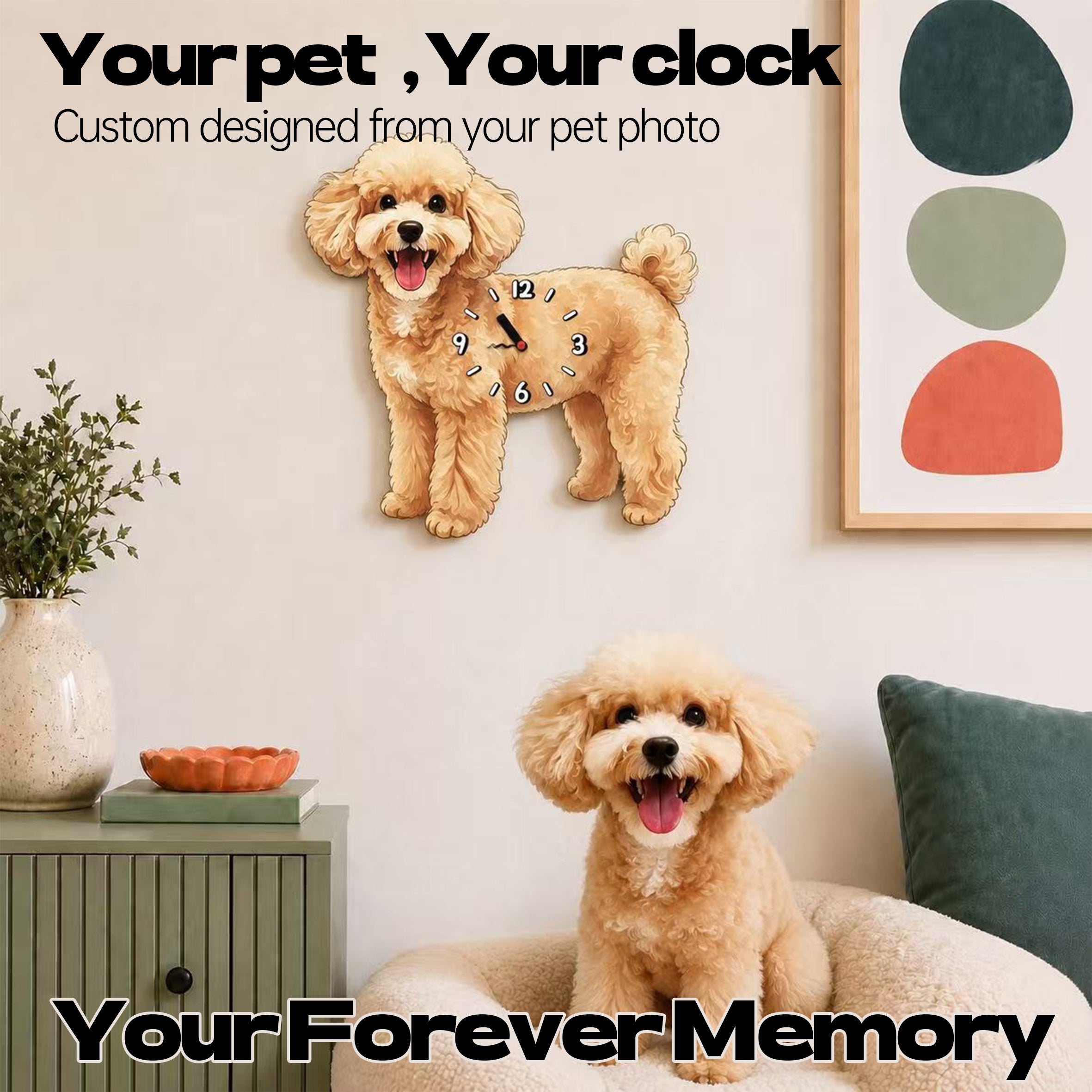 Standing Pose | Custom Pet Moving Leg Clock