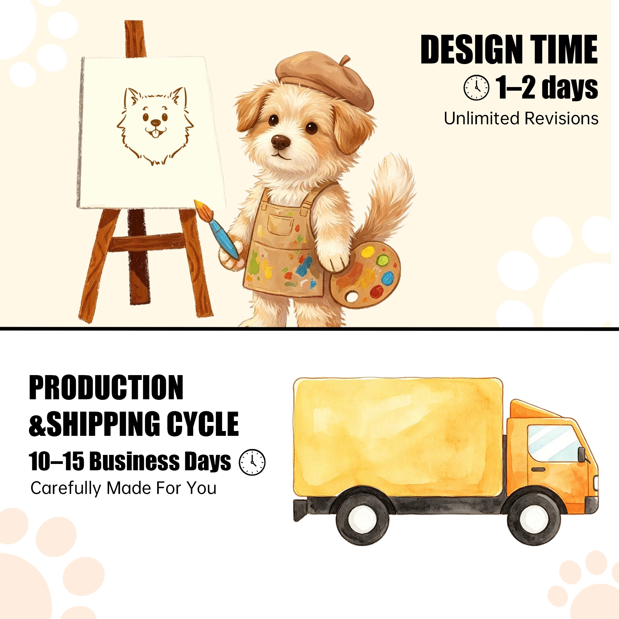 Flying Disc Pose | Custom Pet Moving Tail Clock